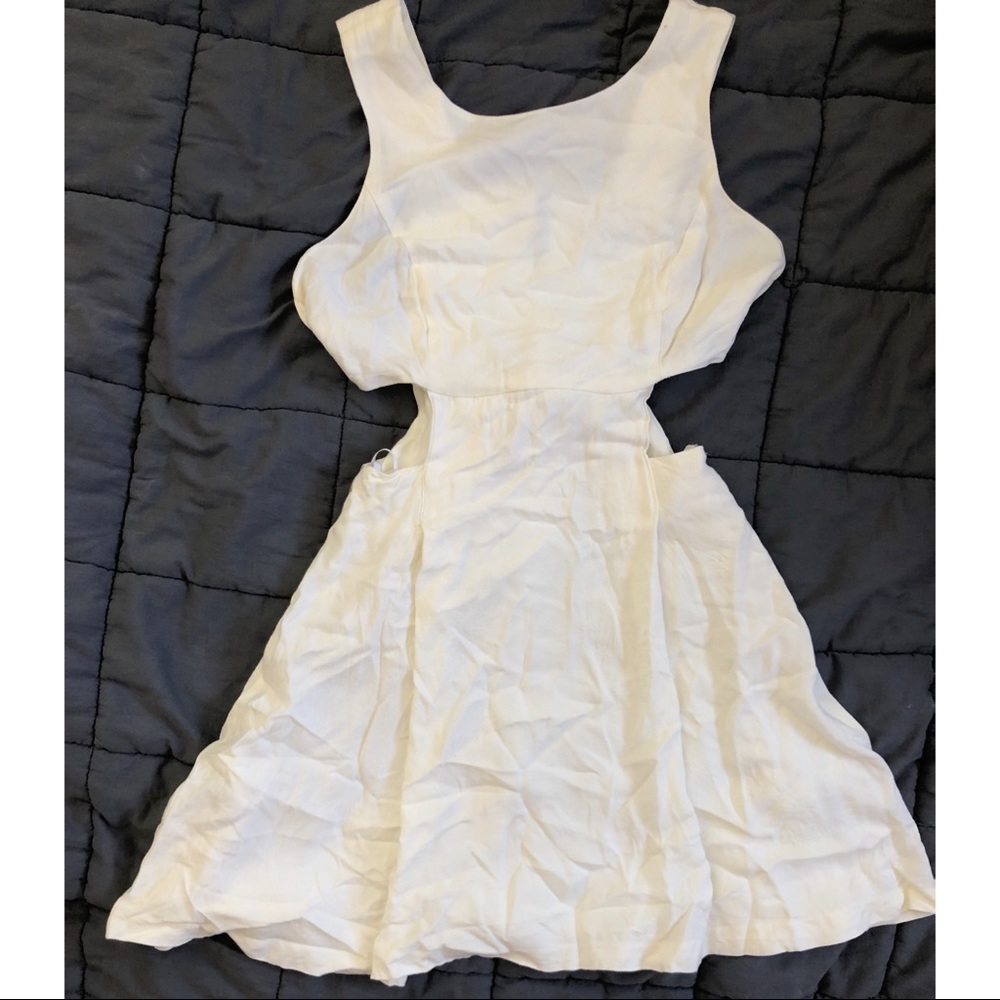 White mini dress
